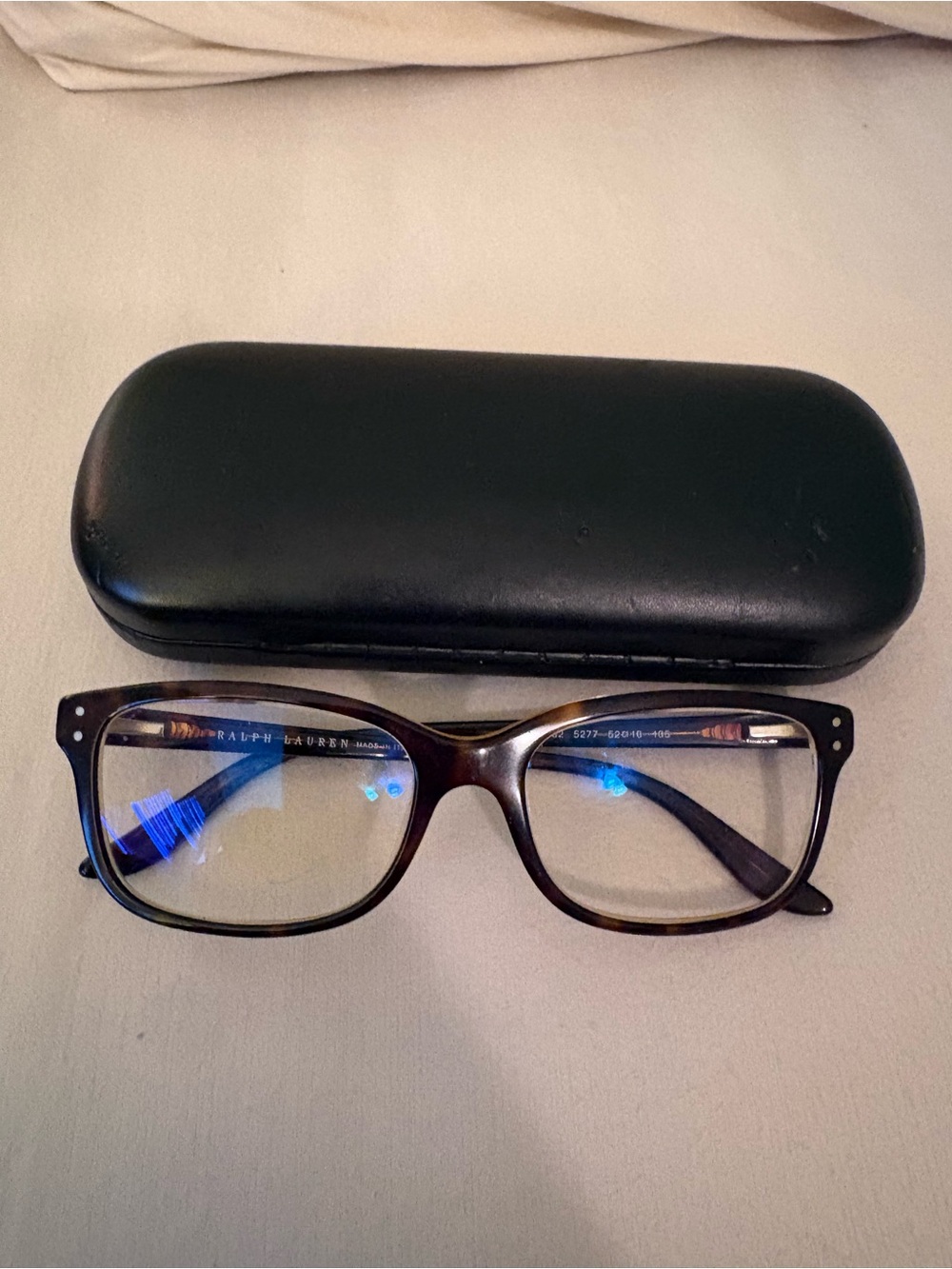 Ralph Lauren RL6062 Tortoise Rectangular Eyeglass Frames Made in Italy52-16-135